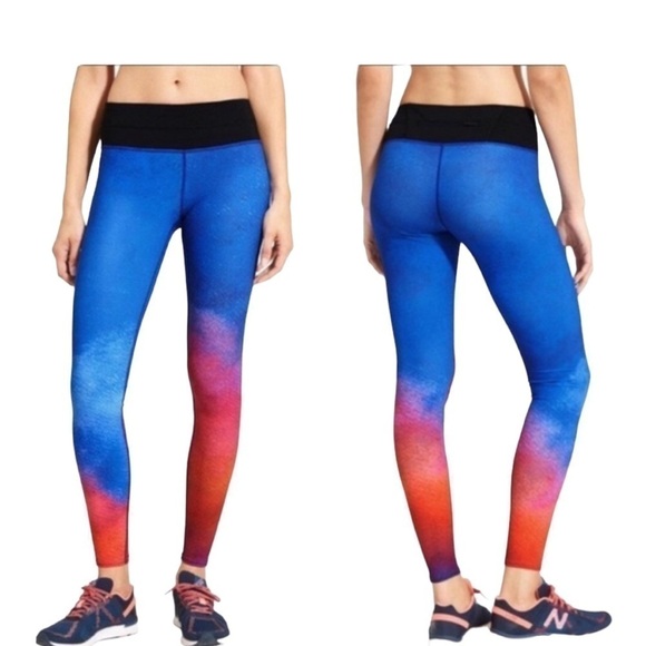 ATHLETA Speed Sonar leggings Multicolor ombré - Picture 1 of 11